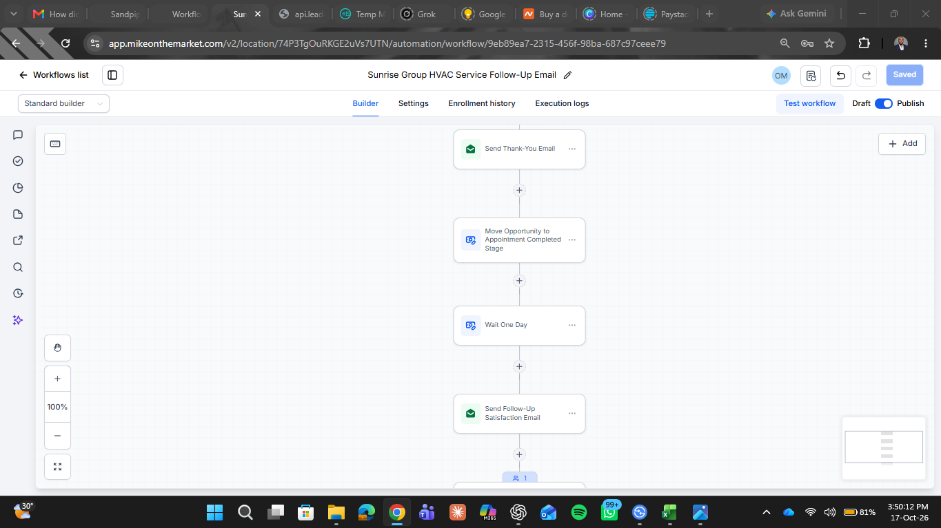Appointment Booking and Follow-Up System — follow up workflow 2