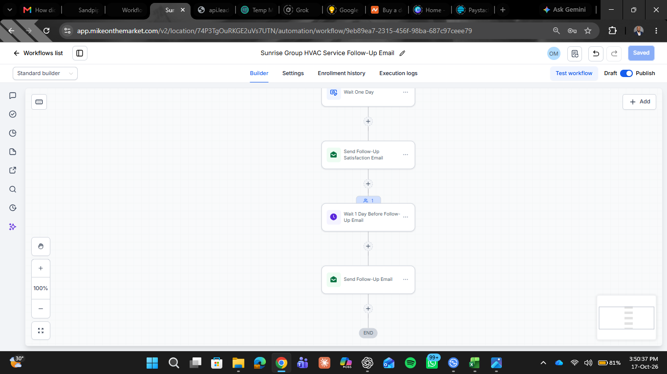 Appointment Booking and Follow-Up System — follow up workflow 3