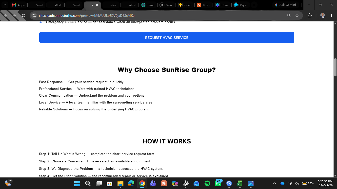 Appointment Booking and Follow-Up System — landing page 3