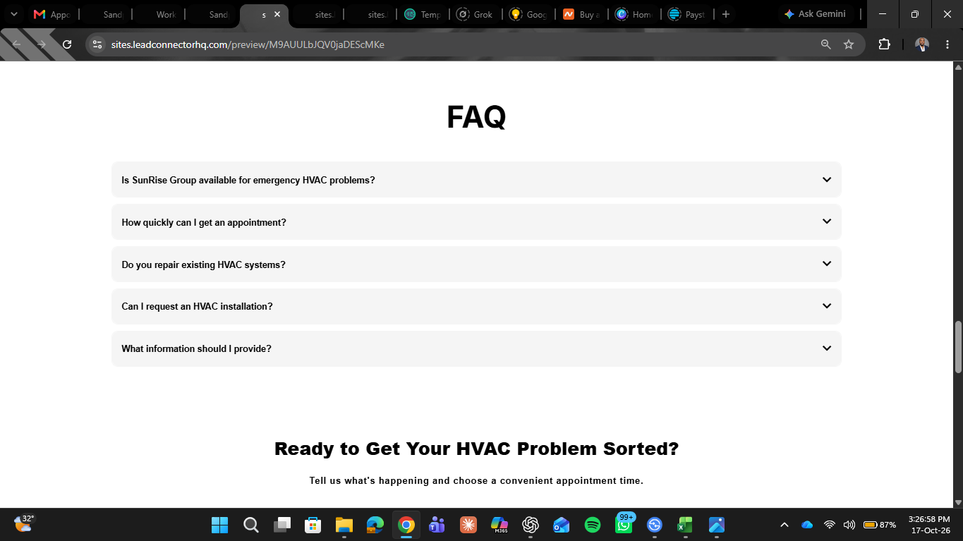 Appointment Booking and Follow-Up System — landing page 7
