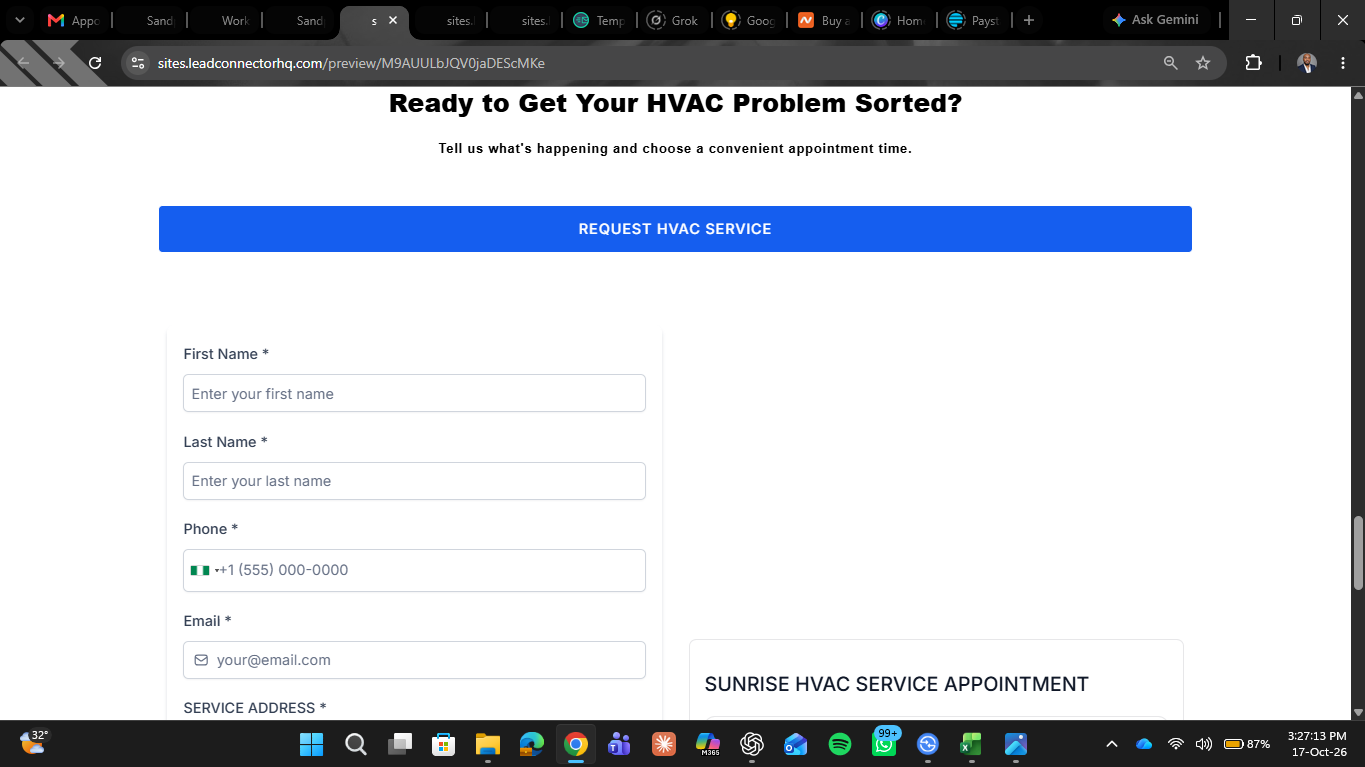 Appointment Booking and Follow-Up System — landing page 8